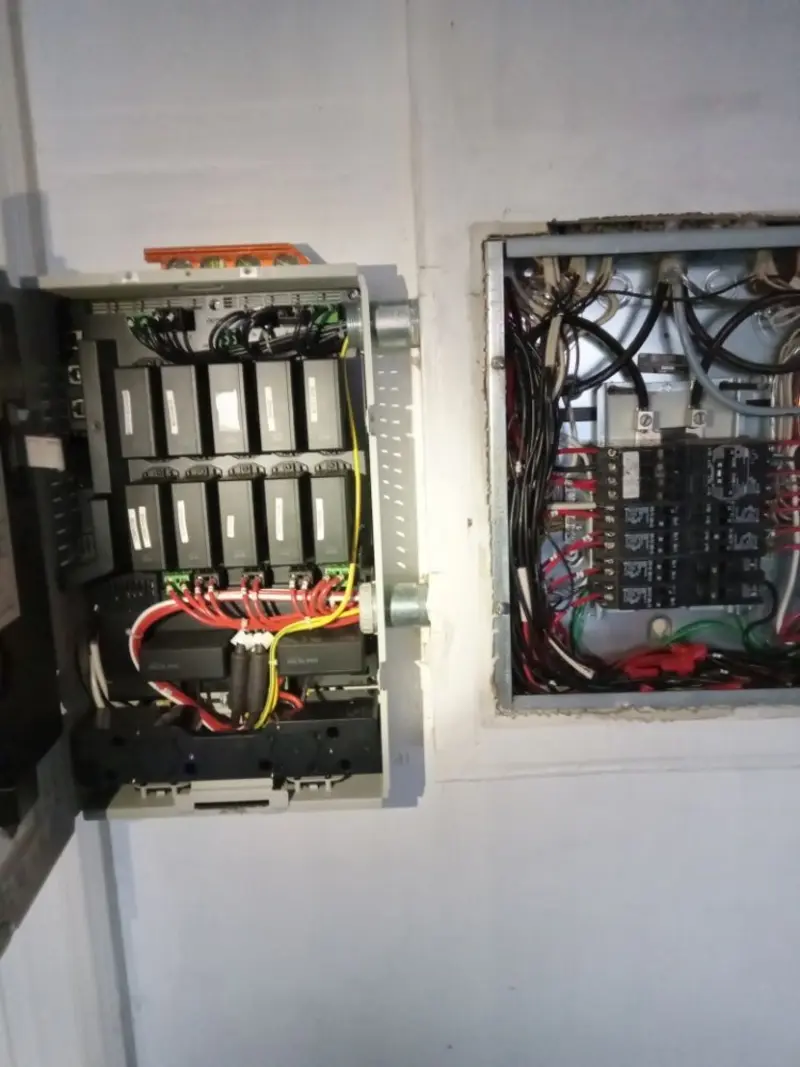 Electrical panel upgrade completed for Indoor Lighting Installation in Bastrop